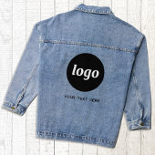 Eenvoudige Logo met tekst Business Promotional Denim Jacket
