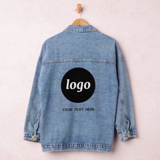 Eenvoudige Logo met tekst Business Promotional Denim Jacket (Hangar)