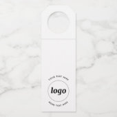 Eenvoudige Logo met tekst Business Promotional Flessenhanger (Voorkant)