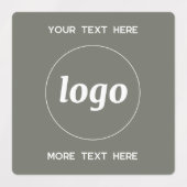 Eenvoudige Logo met tekst Business Sage Green Labels (Design 1)