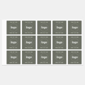 Eenvoudige Logo met tekst Business Sage Green Labels (Vel)