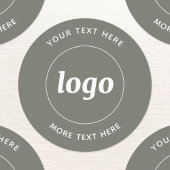 Eenvoudige Logo met tekst Business Sage Green Labels