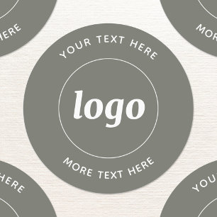 Eenvoudige Logo met tekst Business Sage Green Labels