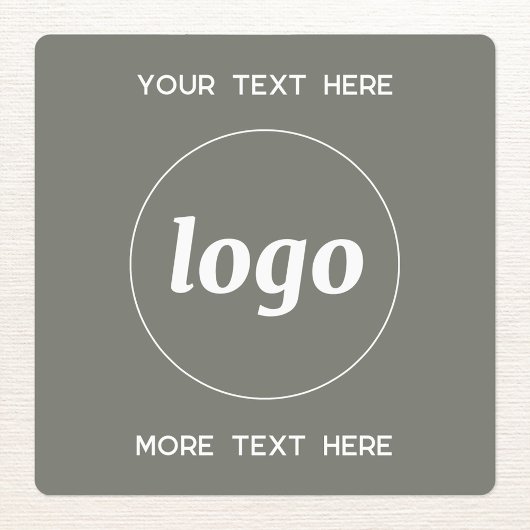 Eenvoudige Logo met tekst Business Sage Green Labels