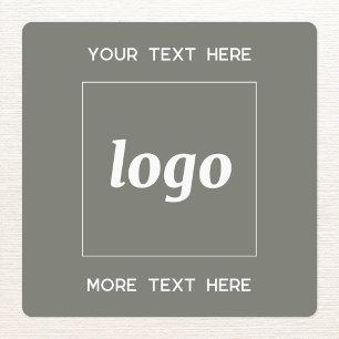 Eenvoudige Logo met tekst Business Sage Green Labels