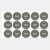 Eenvoudige Logo met tekst Business Sage Green Labels (Vel)