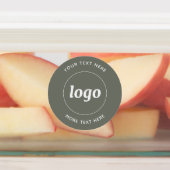 Eenvoudige Logo met tekst Business Sage Green Labels (Aangebracht)