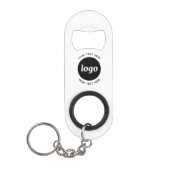 Eenvoudige Logo Met Tekst QR Code Zakelijk Mini Flessenopener (Voorkant)