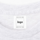 Eenvoudige Logo Met Tekst Zakelijk Labels (Aangebracht)