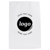Eenvoudige Logo Met Tekst Zakelijk Medium Cadeauzakje (Voorkant)