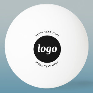 Eenvoudige Logo Met Tekst Zakelijk Pingpongbal