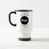 Eenvoudige Logo Met Tekst Zakelijk Reisbeker (Links)