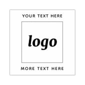 Eenvoudige logo met tekst Zakelijk Rubberstempel (Afrduk)