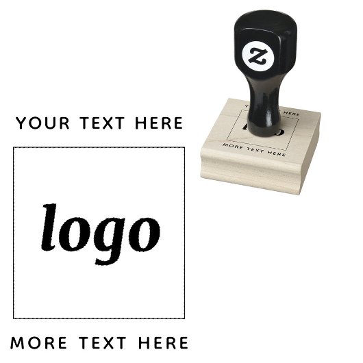 Eenvoudige logo met tekst Zakelijk Rubberstempel