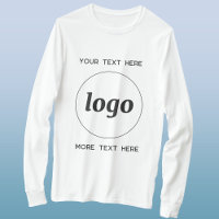 Eenvoudige Logo Met Tekst Zakelijk T-Shirt