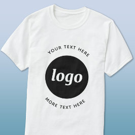 Eenvoudige Logo Met Tekst Zakelijk T-shirt