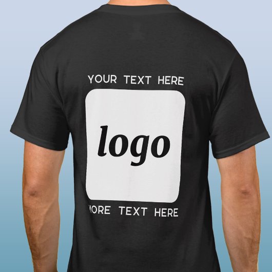 Eenvoudige Logo Met Tekst Zakelijk T-shirt