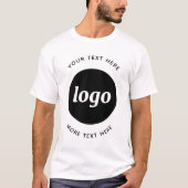 Eenvoudige Logo Met Tekst Zakelijk T-shirt (Voorkant)
