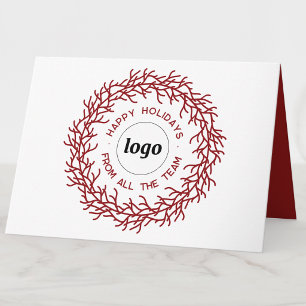 Eenvoudige Logo Met Tekst Zakelijke Promotie Feestdagen Kaart