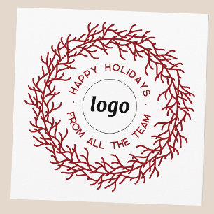 Eenvoudige Logo Met Tekst Zakelijke Promotie Feestdagenkaart