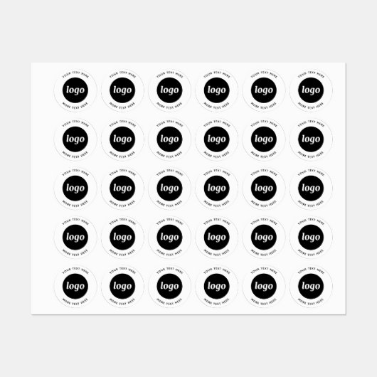 Eenvoudige Logo met tekstkleding voor zakelijk geb Labels (Vel)