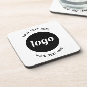 Eenvoudige Logo met tekstverwerkers Bier Onderzetter (Linkerzijde)