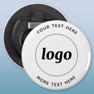 Eenvoudige Logo met tekstverwerkers Button Flesopener