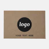 Eenvoudige Logo met tekstverwerkers Deurmat (Voorkant)