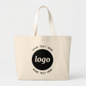 Eenvoudige Logo met tekstverwerkers Grote Tote Bag (Voorkant)