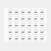 Eenvoudige Logo met tekstverwerkers Labels (Vel)