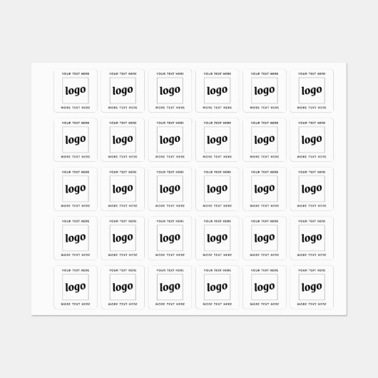 Eenvoudige Logo met tekstverwerkers Labels (Vel)