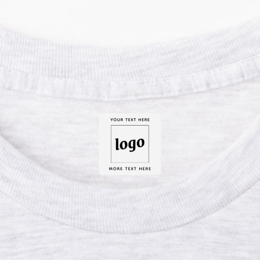 Eenvoudige Logo met tekstverwerkers Labels (Aangebracht)