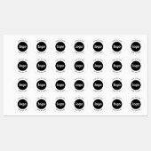 Eenvoudige Logo met tekstverwerkers Labels (Vel)