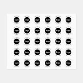 Eenvoudige Logo met tekstverwerkers Labels (Vel)