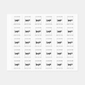 Eenvoudige Logo met tekstverwerkers Labels (Vel)