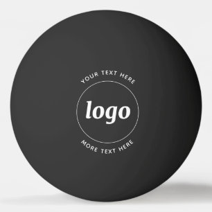 Eenvoudige Logo met tekstverwerkers Pingpongbal
