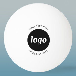 Eenvoudige Logo met tekstverwerkers Pingpongbal