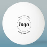 Eenvoudige Logo met tekstverwerkers Pingpongbal<br><div class="desc">Voeg uw eigen logo en keus van tekst aan dit ontwerp toe. Verwijder de bovenste of onderste tekst als u dat wilt. Minimalistisch en professioneel. Ideaal voor het merken van werknemers of als promotiemiddel voor uw klanten en klanten.</div>