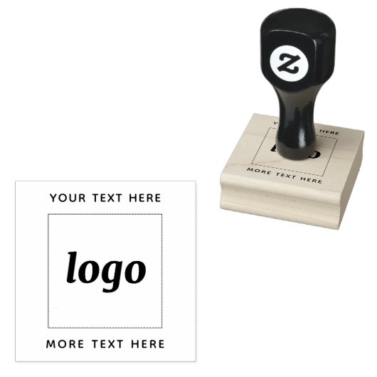 Eenvoudige Logo met tekstverwerkers Rubberstempel (Gestempeld)