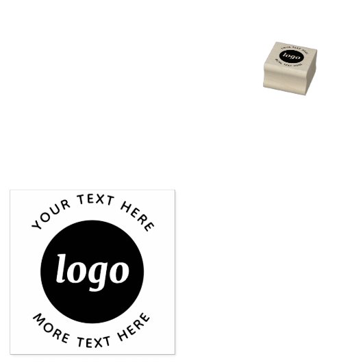 Eenvoudige Logo met tekstverwerkers Rubberstempel (Gestempeld)