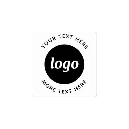 Eenvoudige Logo met tekstverwerkers Rubberstempel (Afrduk)