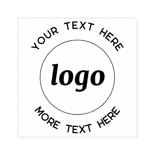 Eenvoudige Logo met tekstverwerkers Rubberstempel (Afrduk)