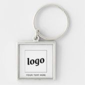 Eenvoudige Logo met tekstverwerkers Sleutelhanger (Voorkant)