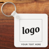 Eenvoudige Logo met tekstverwerkers Sleutelhanger (Voorkant)