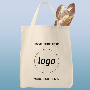 Eenvoudige Logo met tekstverwerkers Tote Bag