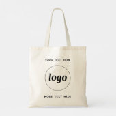 Eenvoudige Logo met tekstverwerkers Tote Bag (Achterkant)