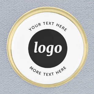Eenvoudige Logo met tekstverwerkers Vergulde Reverspeld