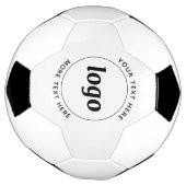 Eenvoudige Logo met tekstverwerkers Voetbal (Gedraaid)