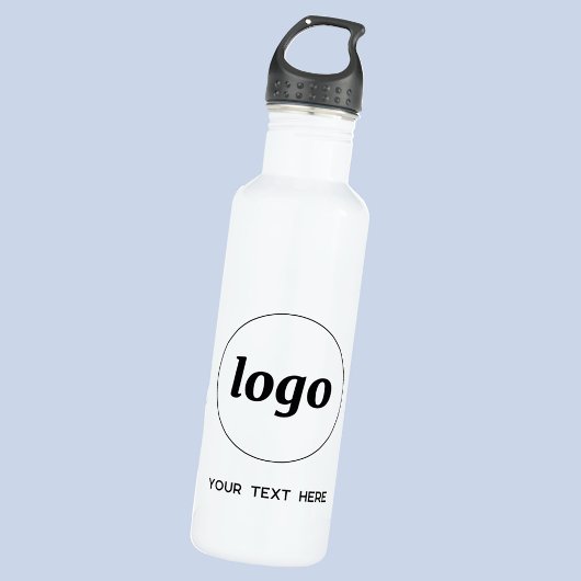 Eenvoudige Logo met tekstverwerkers Waterfles