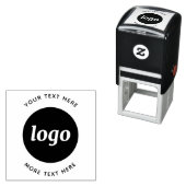 Eenvoudige Logo met tekstverwerkers Zelfinktende Stempel (In situ)